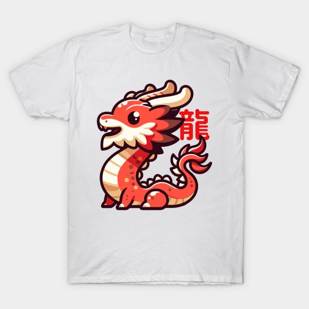 Chibi Red Dragon T-Shirt by Chibi Pops